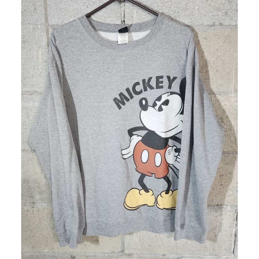 Disney Mickey Mouse Vintage 90’s Jerry Leigh Unisex Sweater Gray Size XL